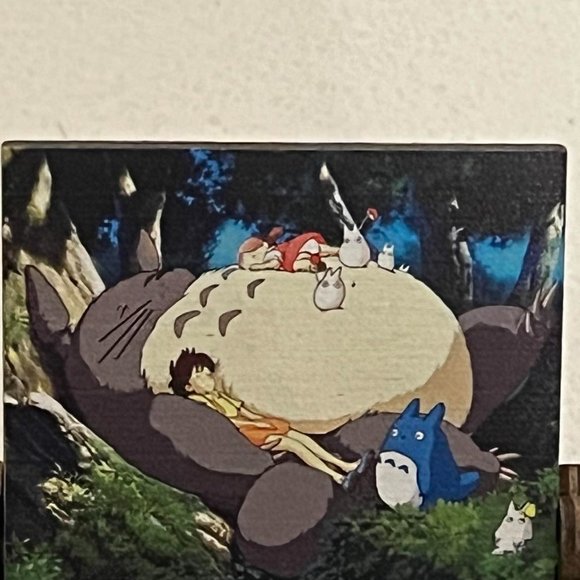 Totoro Hand Crank Wooden Music Box Studio Ghibli Anime Musical Music - Picture 2 of 9